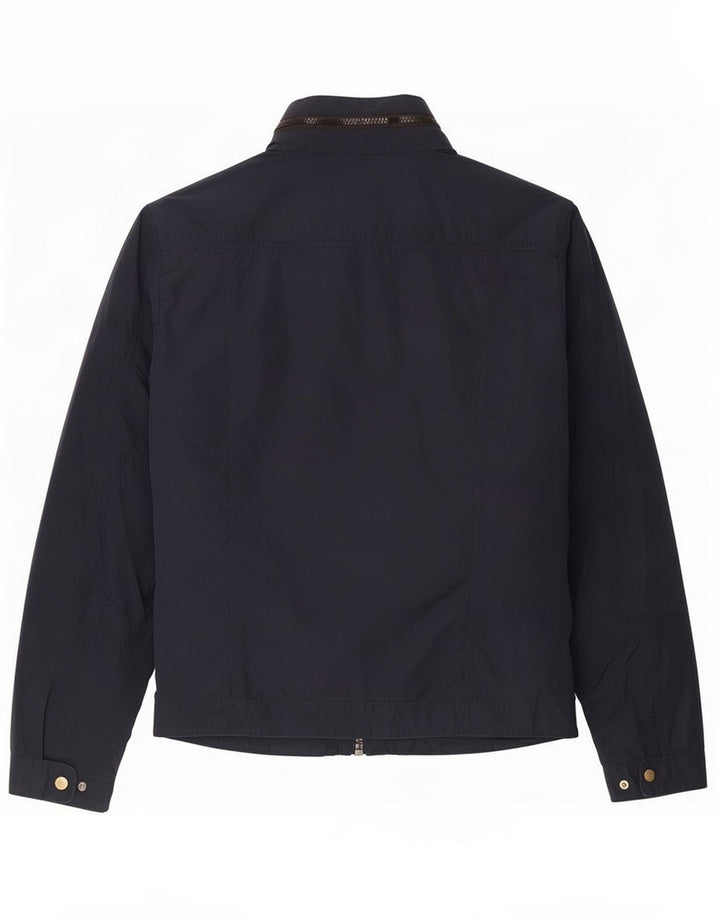 Jaqueta utilitária feminina com capuz Guess UK 14 poliéster azul marinho médio
