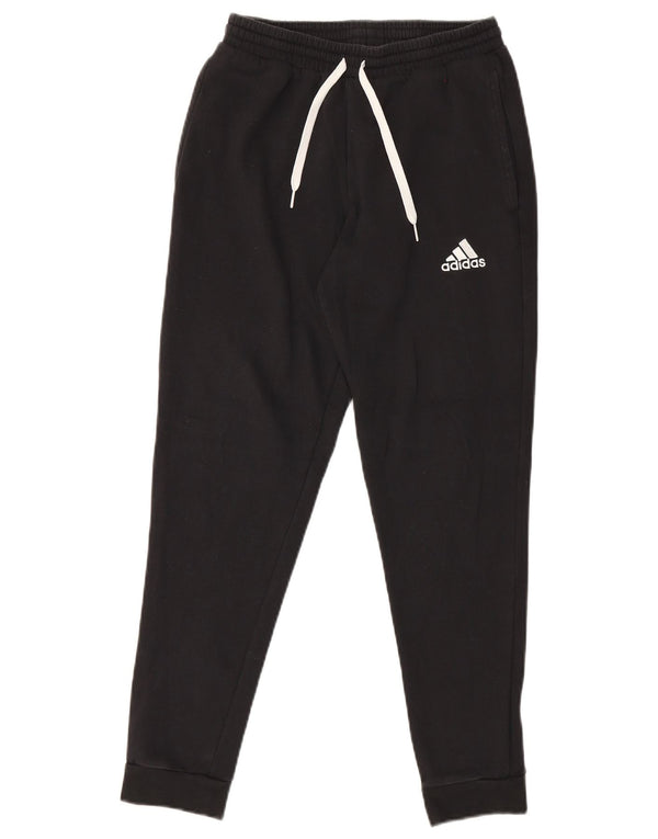 Adidas Mens Treino Calças Joggers Pequeno Algodão Preto