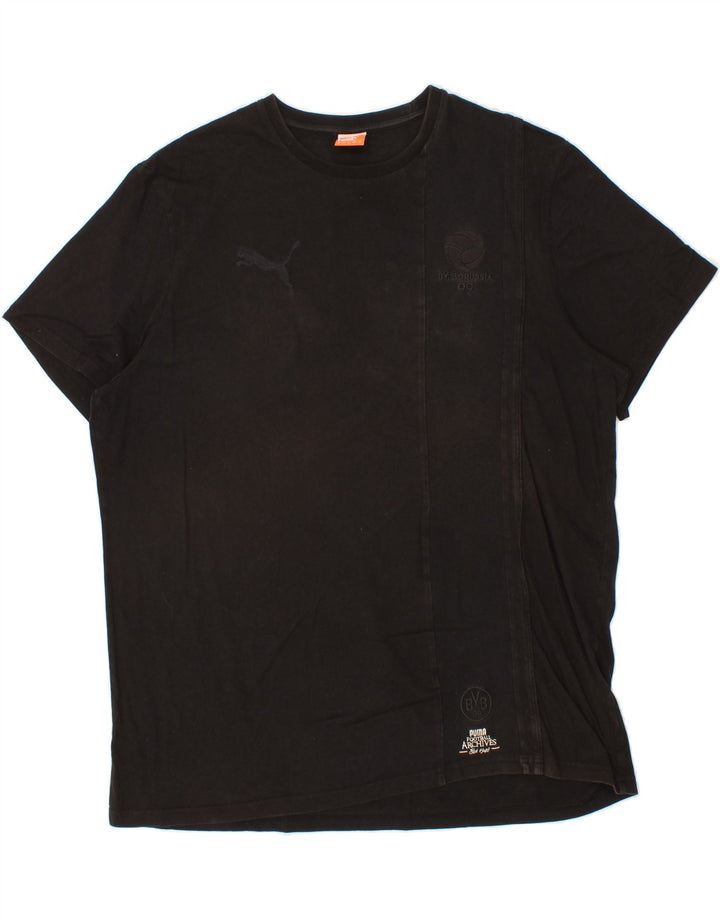 PUMA Mens T-Shirt Top 2XL Black Cotton Vintage Puma and Second-Hand Puma from Messina Hembry 