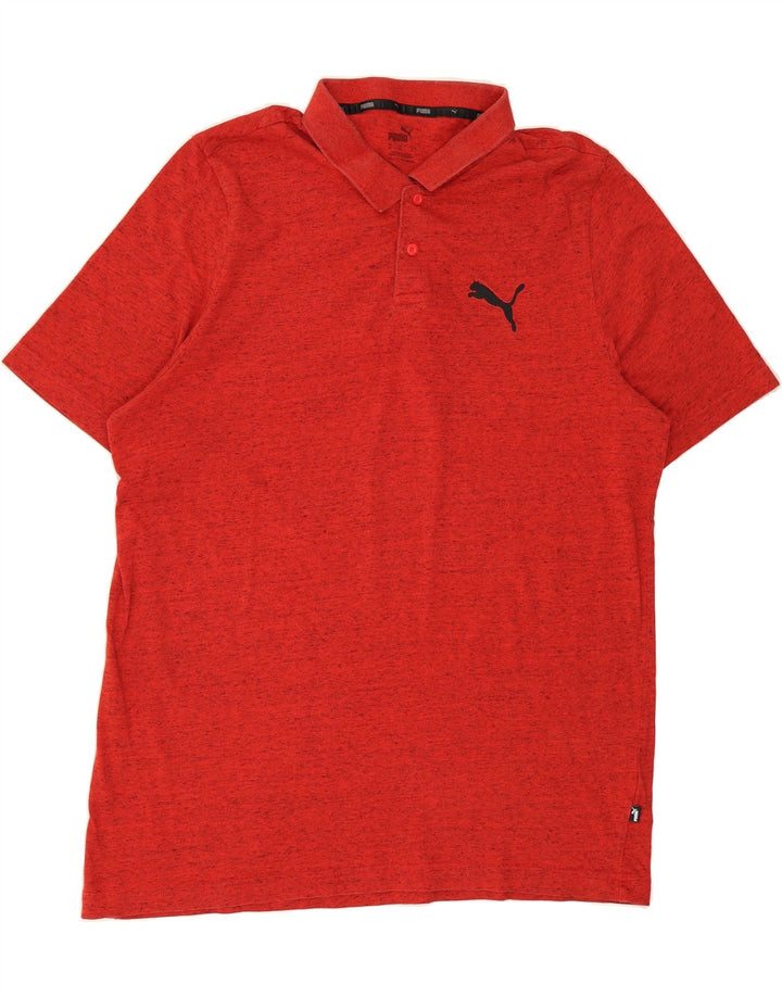 PUMA Mens Polo Shirt XL Red Flecked Vintage Puma and Second-Hand Puma from Messina Hembry 