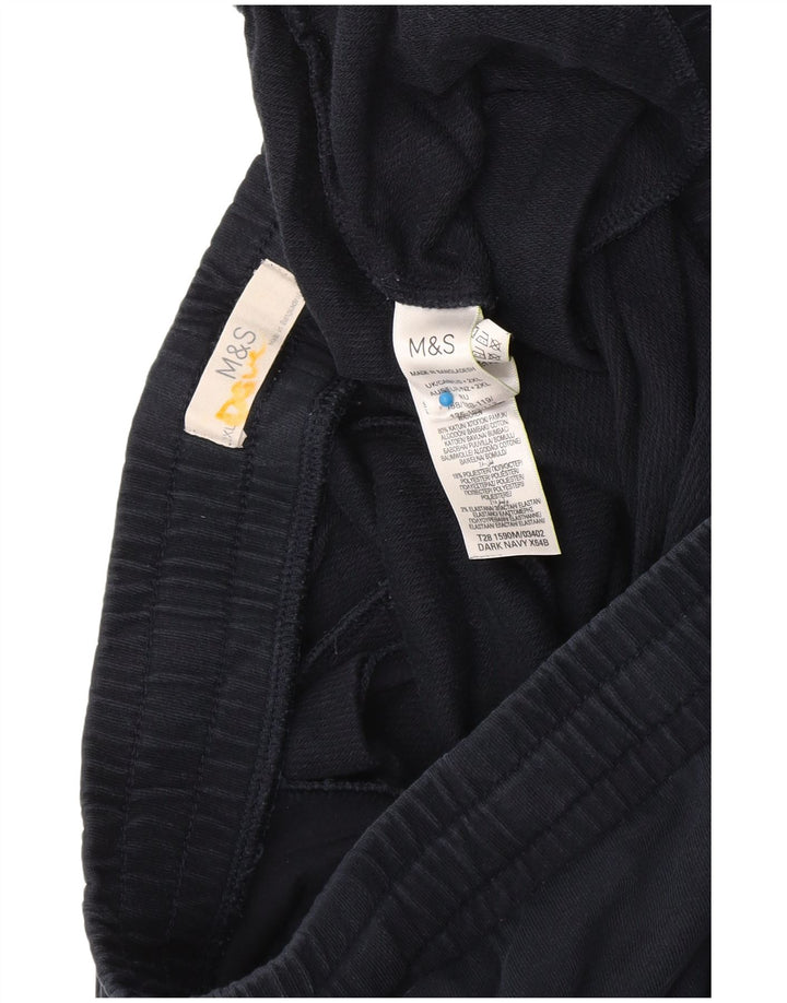 Calça de treino masculina Marks & Spencer 2XL algodão azul marinho