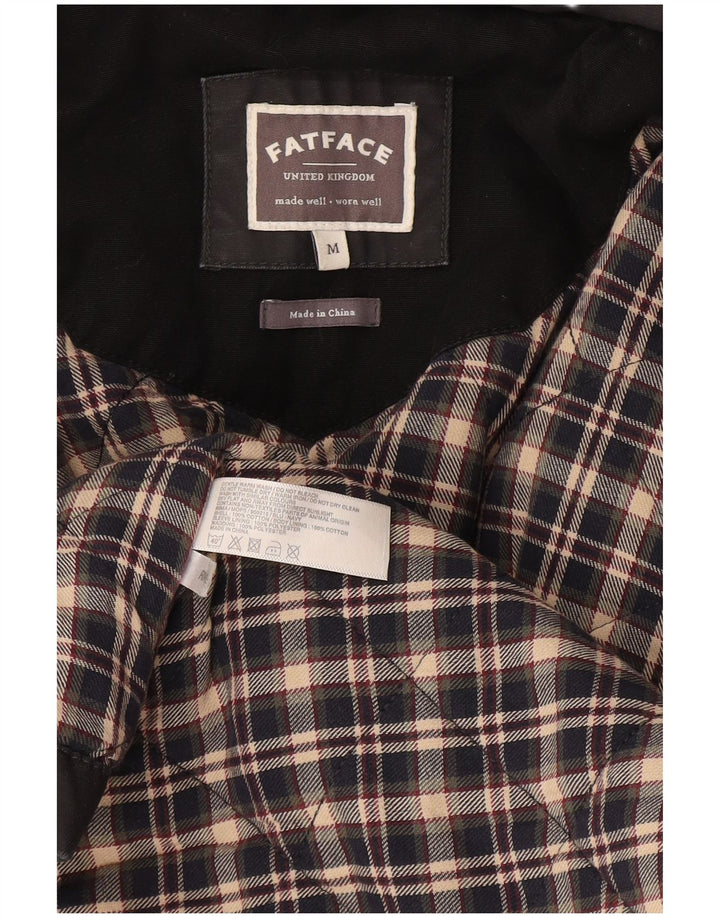 Jaqueta corta-vento masculina Fat Face UK 38 algodão cinza médio