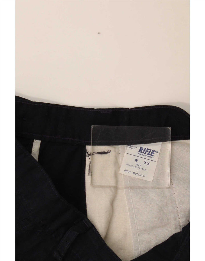 Shorts cargo feminino Rifle W33 grande algodão azul marinho