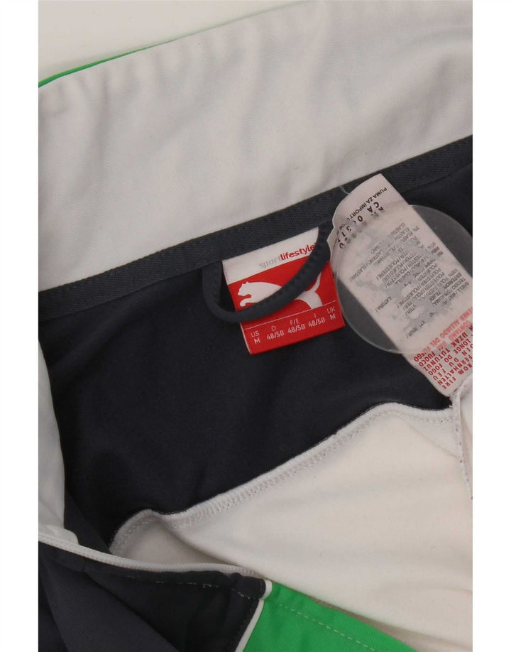 Puma Mens Tracksuit Top Jacket Médio Branco Colourblock Poliéster