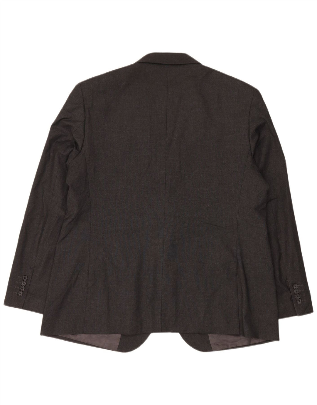 Jaqueta blazer masculina de 2 botões Marks & Spencer Reino Unido 46 3XL cinza poliéster