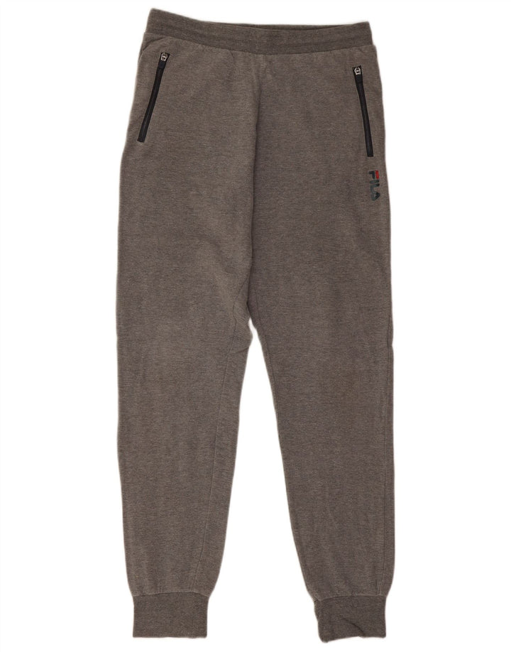Fila Mens Graphic Tracksuit Calças Joggers Médio Algodão Cinza