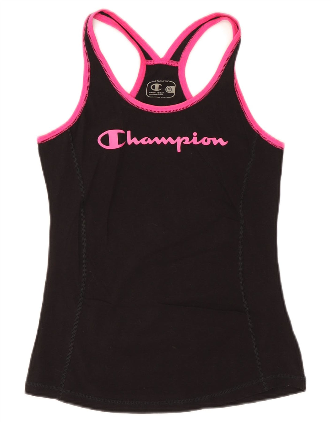 Colete gráfico Champion feminino Pro-tec Top UK 12 médio preto