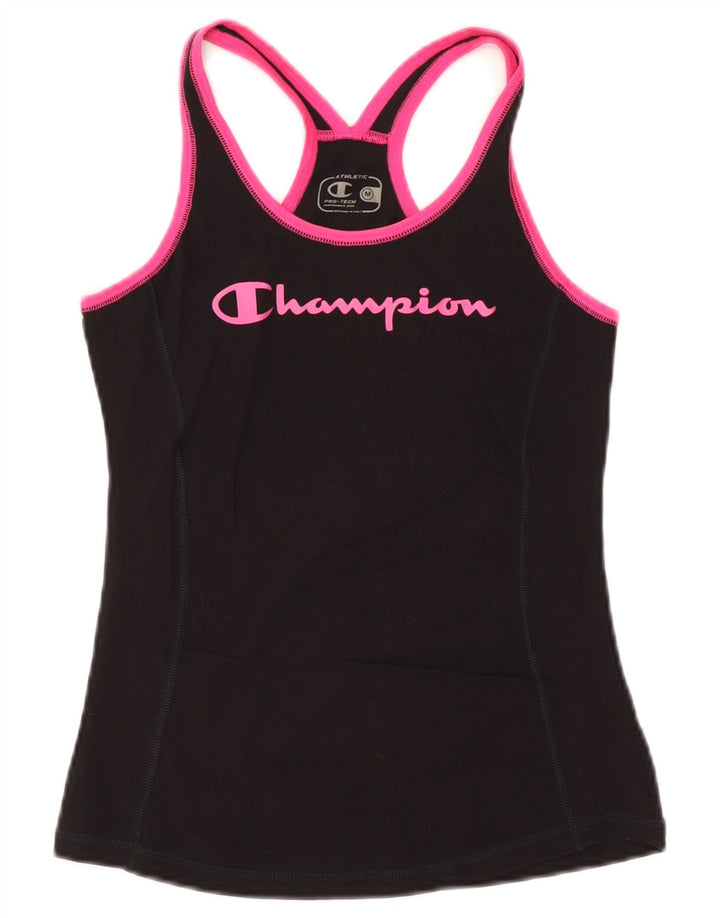 Colete gráfico Champion feminino Pro-tec Top UK 12 médio preto