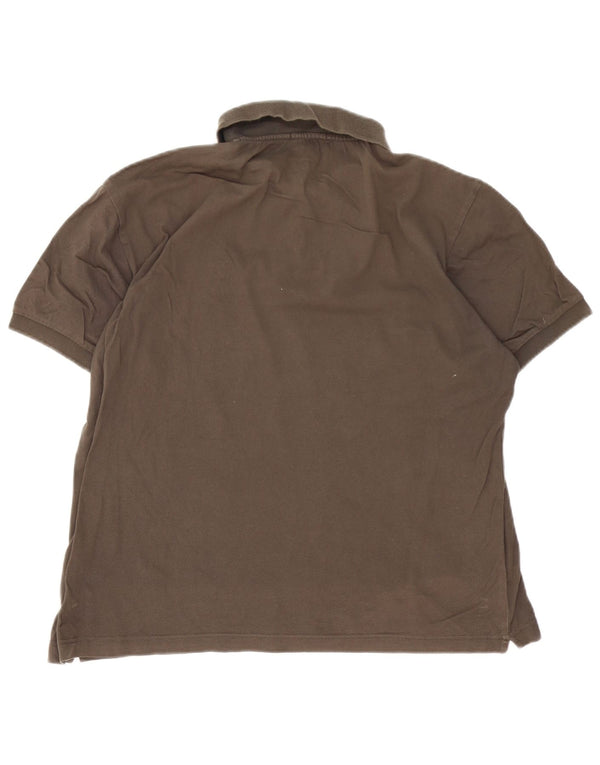 Camisa polo masculina Sergio Tacchini IT 50 algodão marrom médio