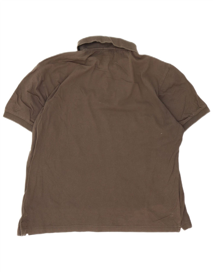 Camisa polo masculina Sergio Tacchini IT 50 algodão marrom médio