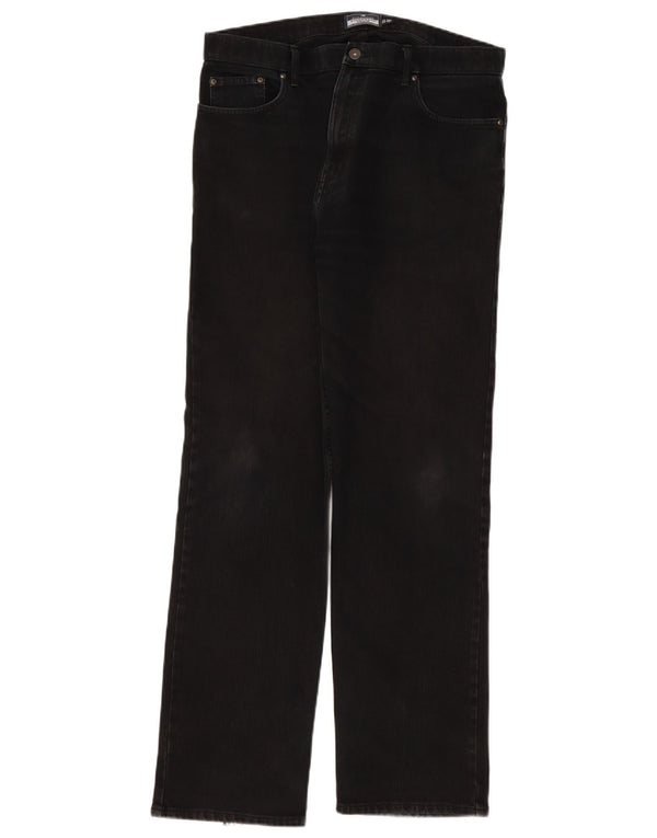 Jeans Marks & Spencer Masculino Blue Harbor Straight W36 L33 Algodão Preto