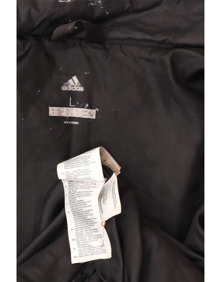 Jaqueta Acolchoada Masculina ADIDAS UK 40 Grande Poliéster Preto