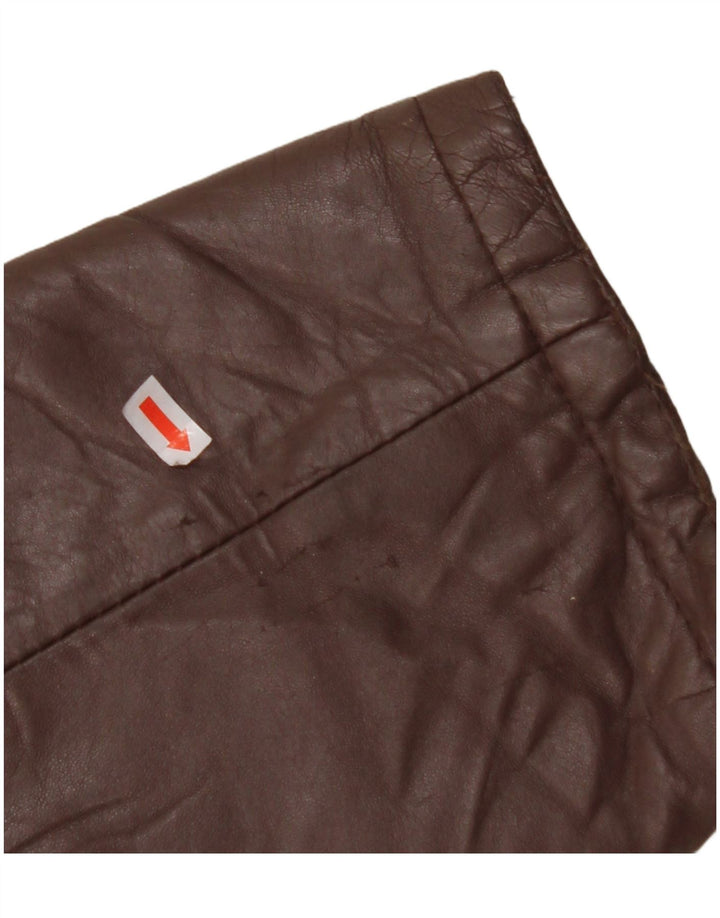 Jaqueta de couro masculina VINTAGE IT 56 3XL marrom