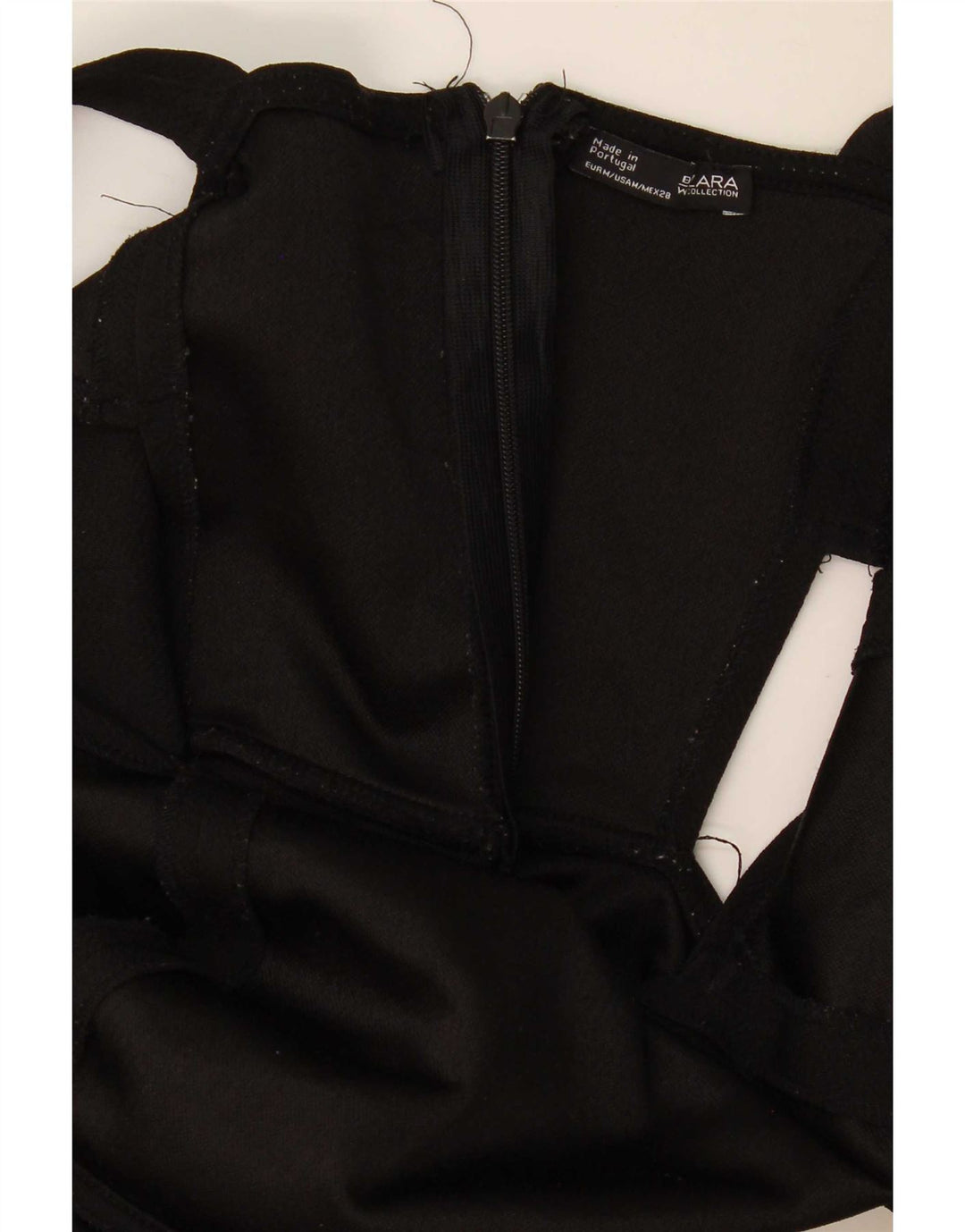 Macacão feminino sem mangas Zara UK 12 médio preto