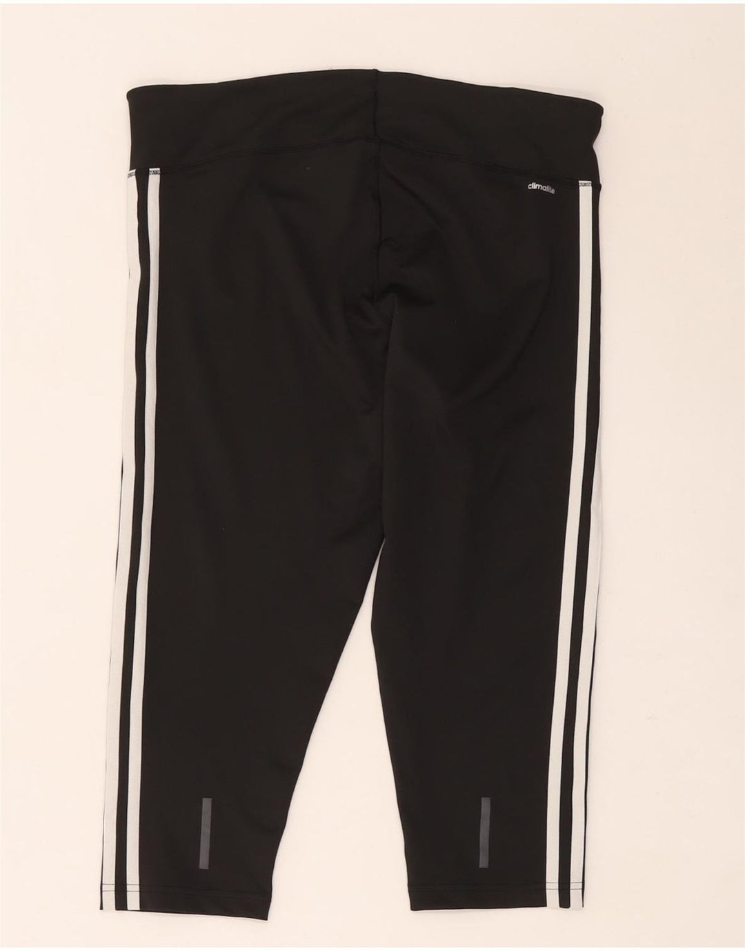 Adidas Womens Climalite Capri Leggings UK 16/18 Grande Preto Poliéster
