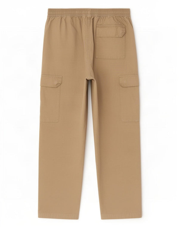 Calça cargo masculina Nike Straight Cargo grande W34 L28 algodão listrado bege