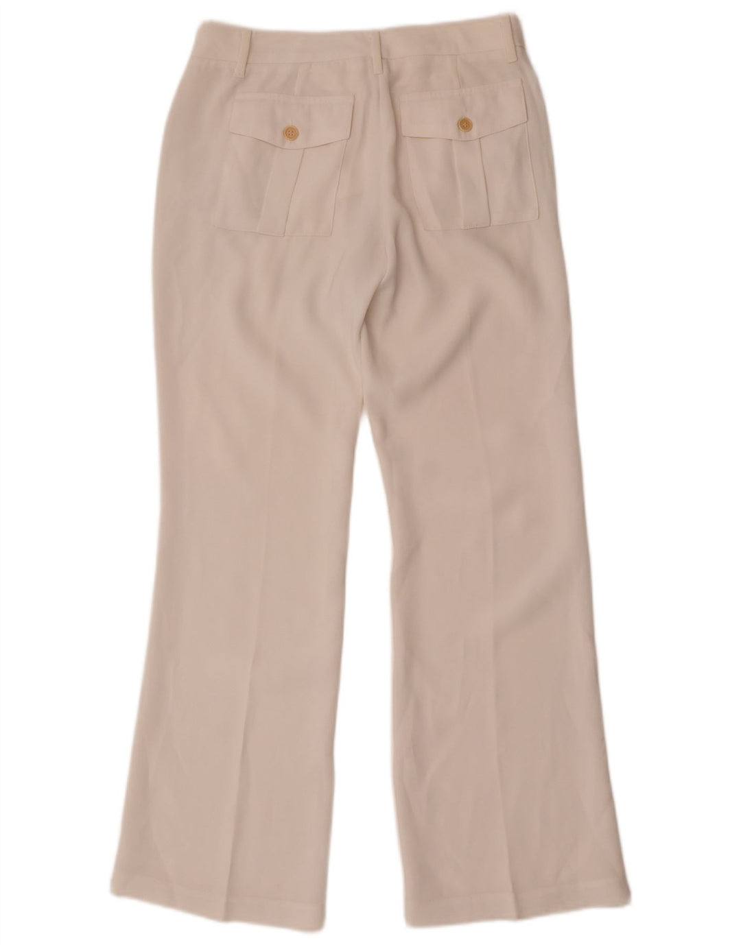 Calça Chino Feminina Bootcut Benetton W28 L30 Branca