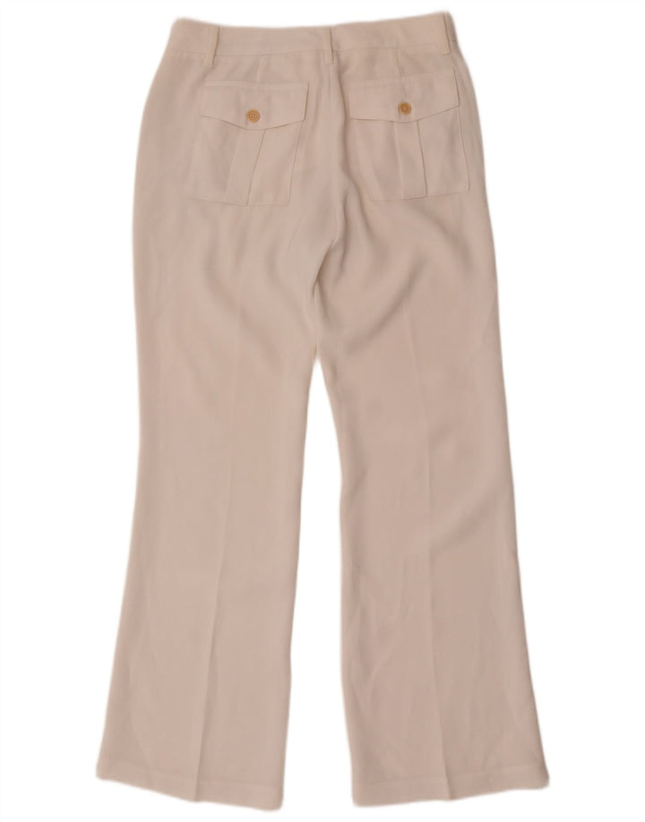 Calça Chino Feminina Bootcut Benetton W28 L30 Branca