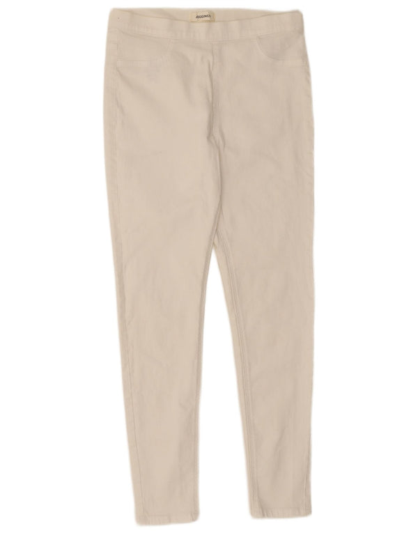 Calça jeans feminina Marks & Spencer UK 12 médio W28 L27 algodão branco