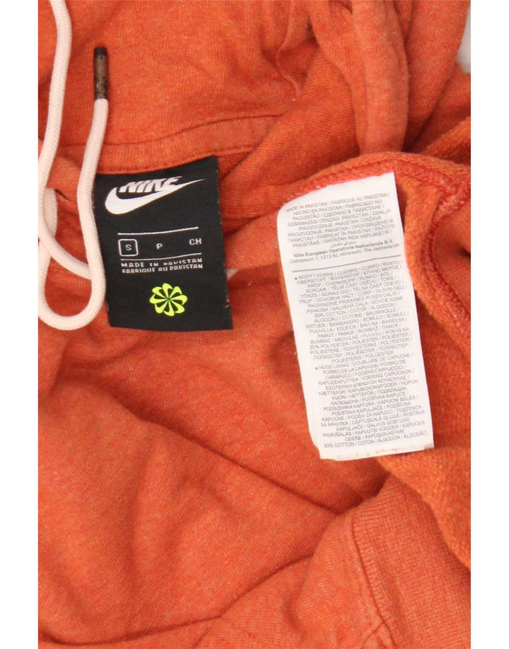 Nike Mens Hoodie Jumper Pequeno Algodão Laranja