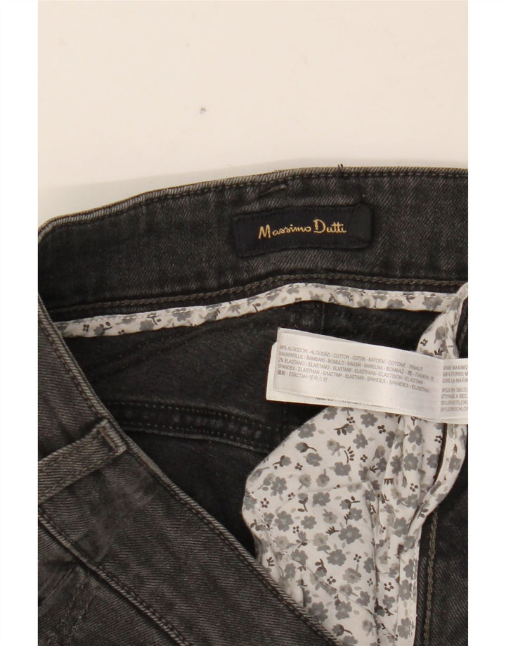 Calça jeans feminina Massimo Dutti W29 L33 cinza algodão