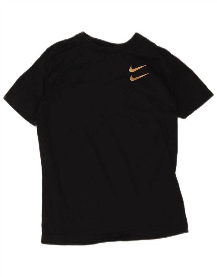 Camiseta Nike Boys Swoosh Graphic Top 10-11 Anos Médio Preto
