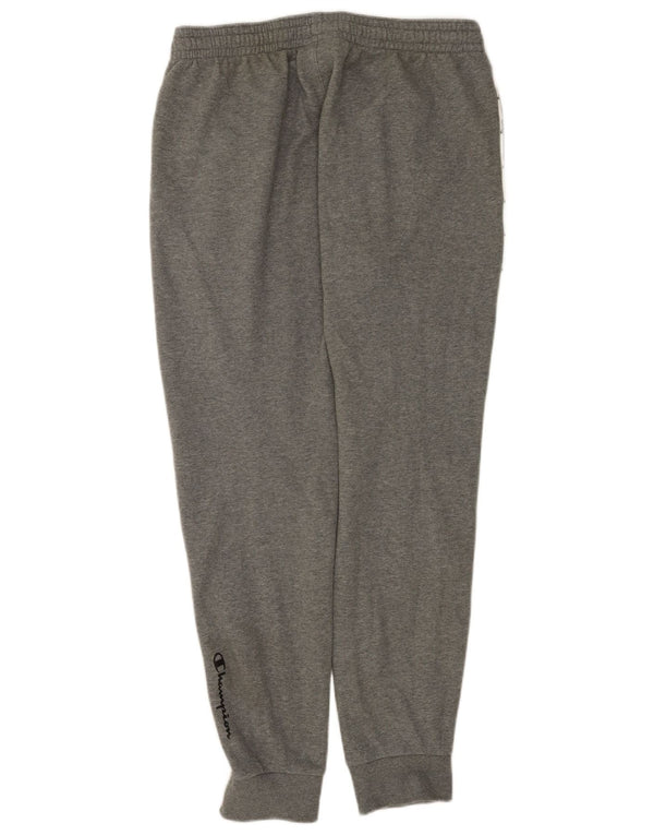 Calça esportiva feminina Champion Joggers UK 16 grande algodão cinza