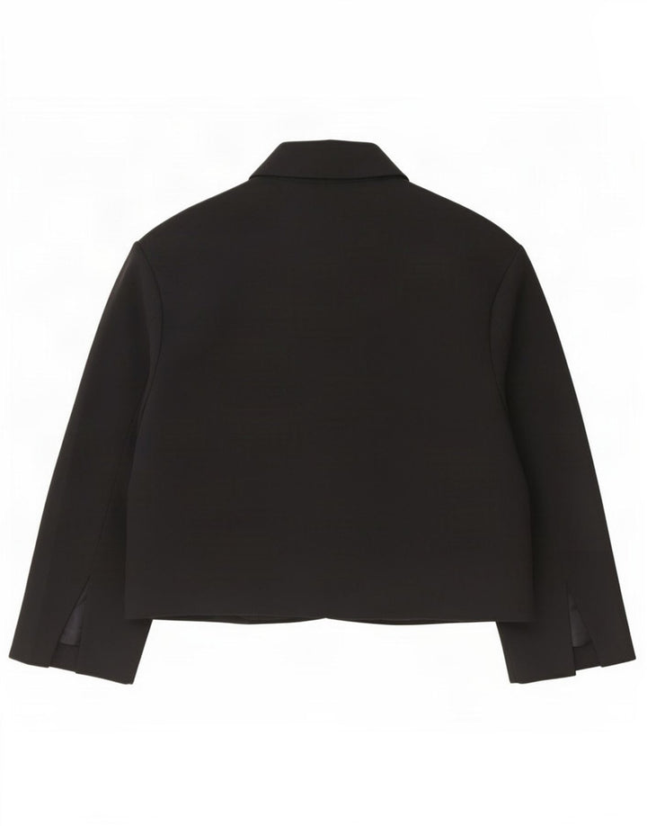 Zara Jaqueta Blazer Oversized Feminina Reino Unido 16 Grande Poliéster Preto