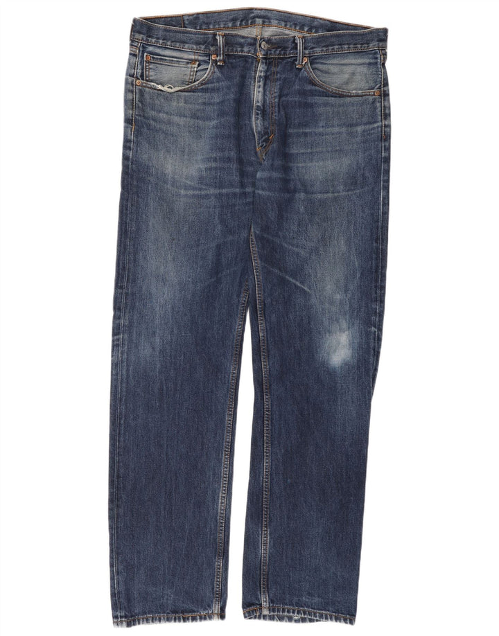 Levi's Masculino 505 Straight Jeans W38 L34 Azul Algodão