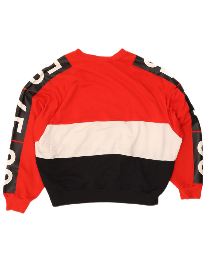 Adidas feminino gráfico moletom jumper UK 12 médio multicolorido