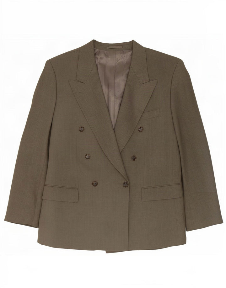 Jaqueta Blazer Masculina Hugo Boss Double Breasted EU 54 2XL Lã Cinza