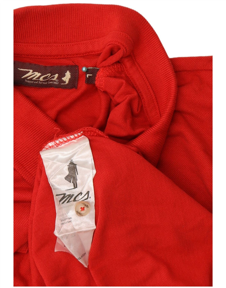 Camisa polo masculina Marlboro Classics grande algodão vermelho