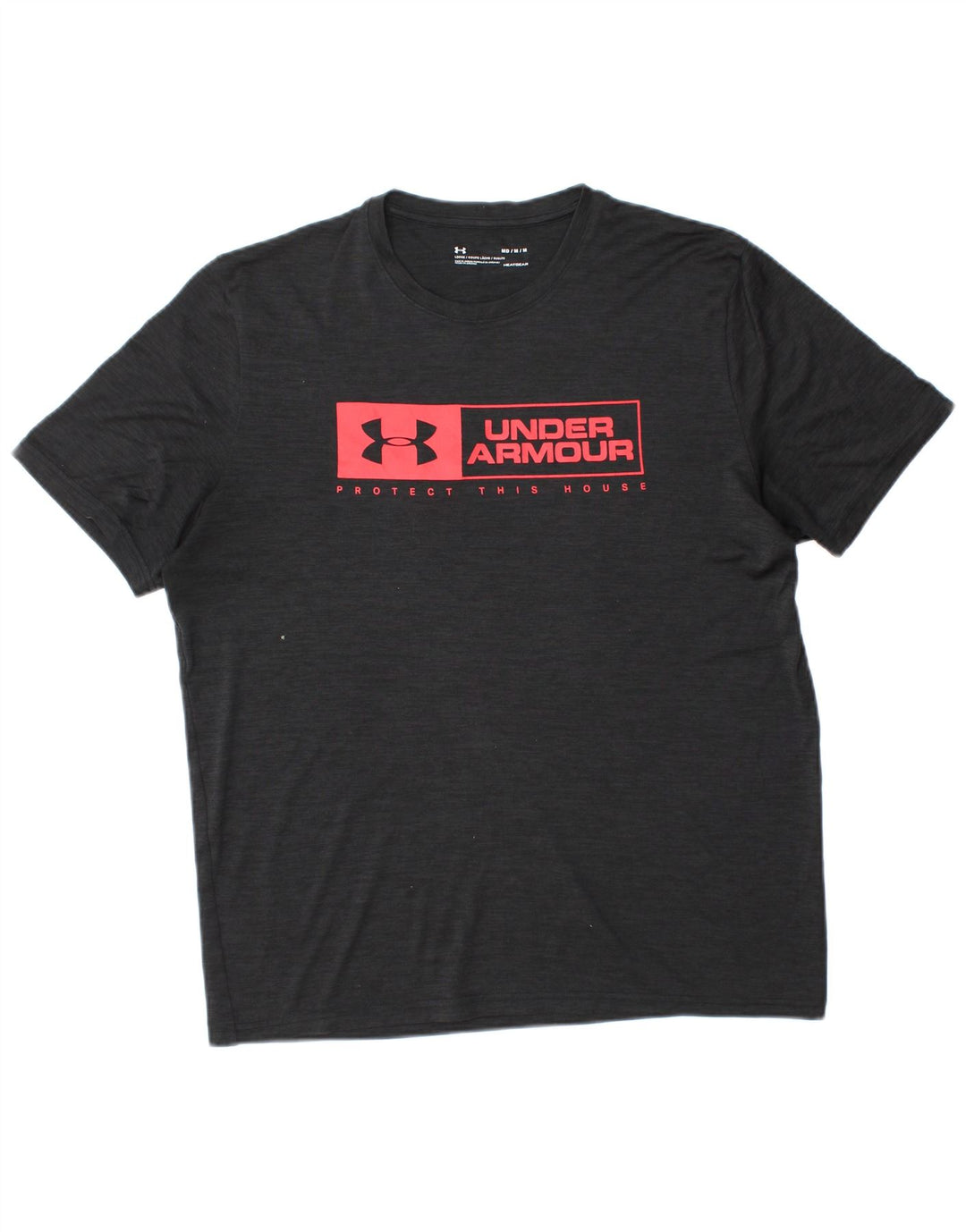 Camiseta masculina Under ARMOUR Heat Gear Graphic Top Médio Preto
