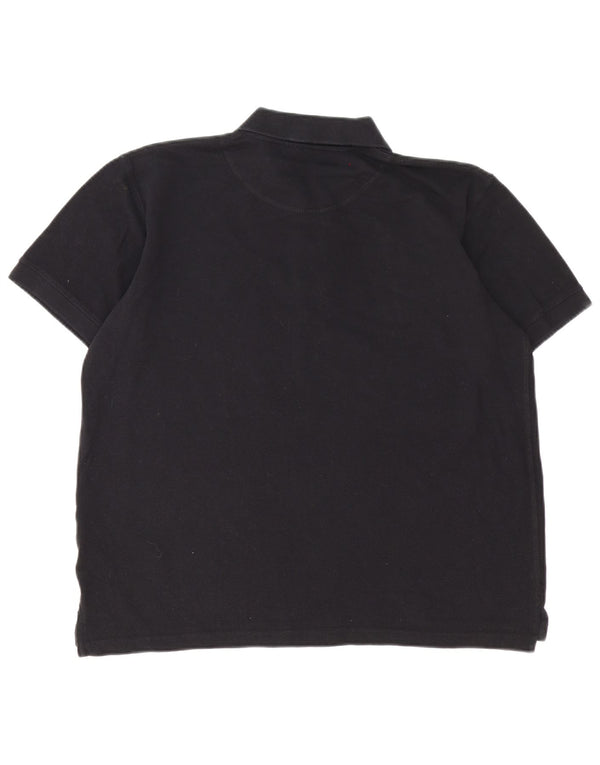 Camisa polo masculina Dubai Hard Rock Cafe grande algodão preto