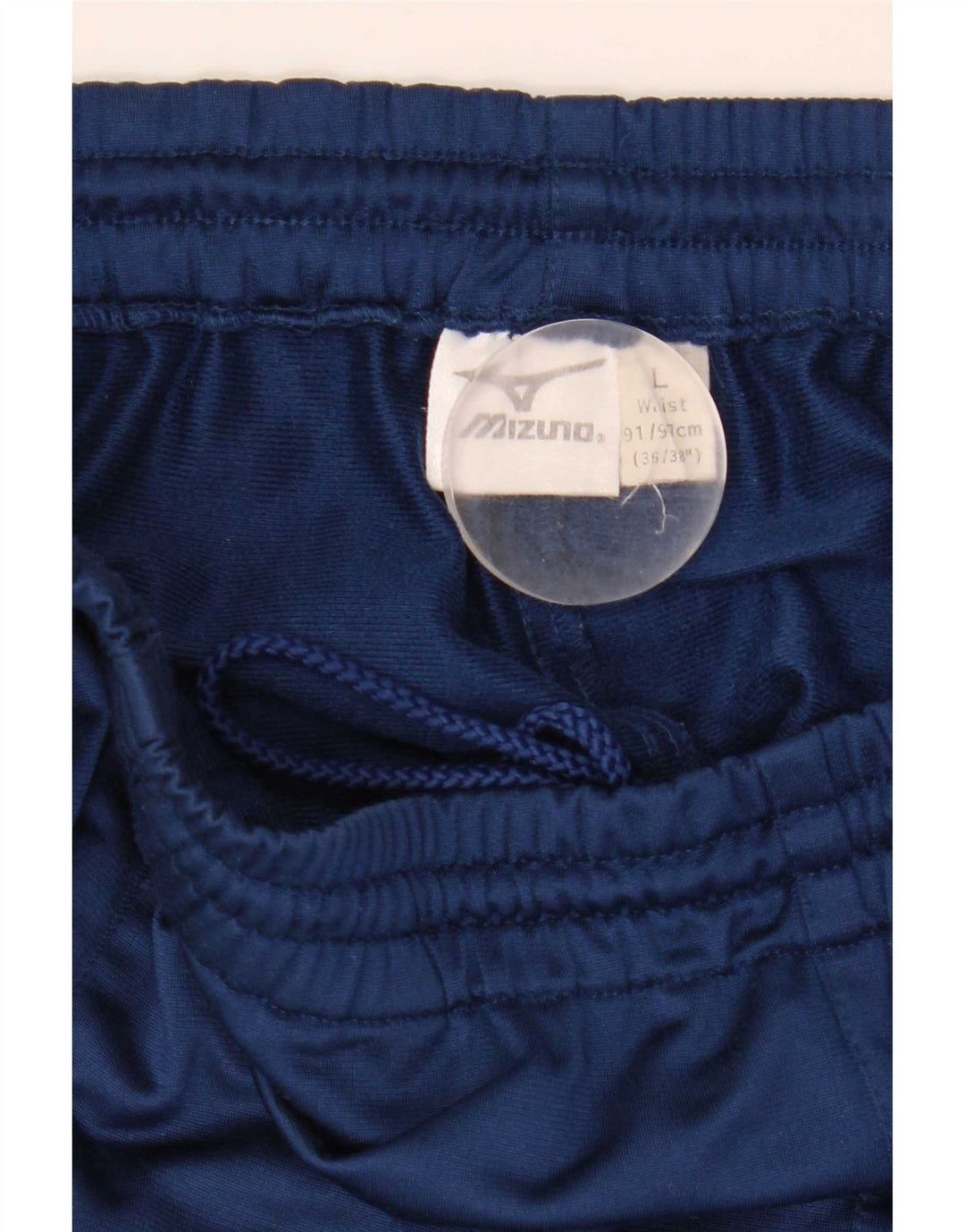 Mizuno Calça de treino masculina gráfica grande bloco colorido azul marinho
