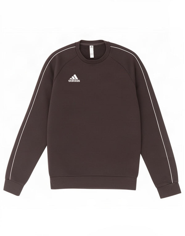 Adidas Mens Moletom Jumper Pequeno Algodão Preto