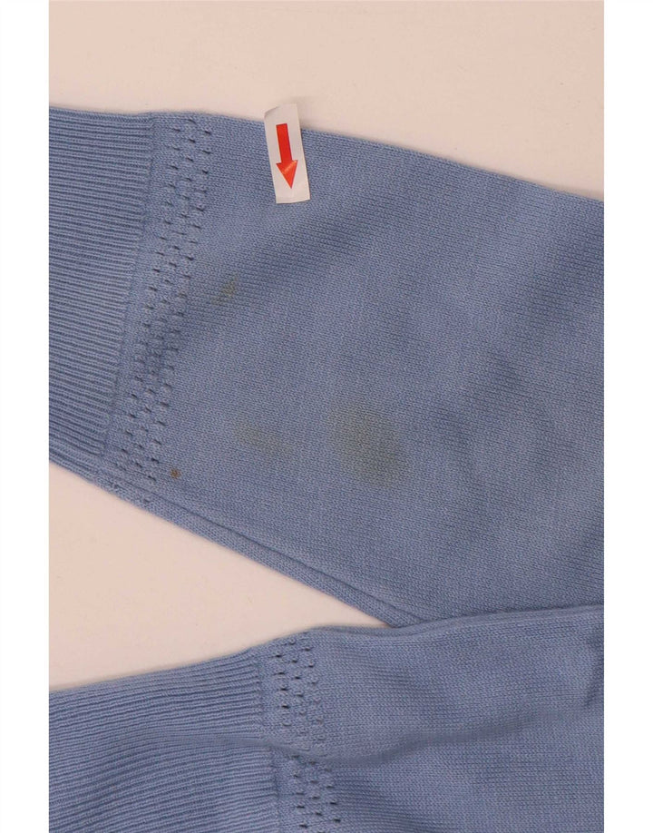 Suéter cardigã feminino Marks & Spencer UK 16 grande acrílico azul