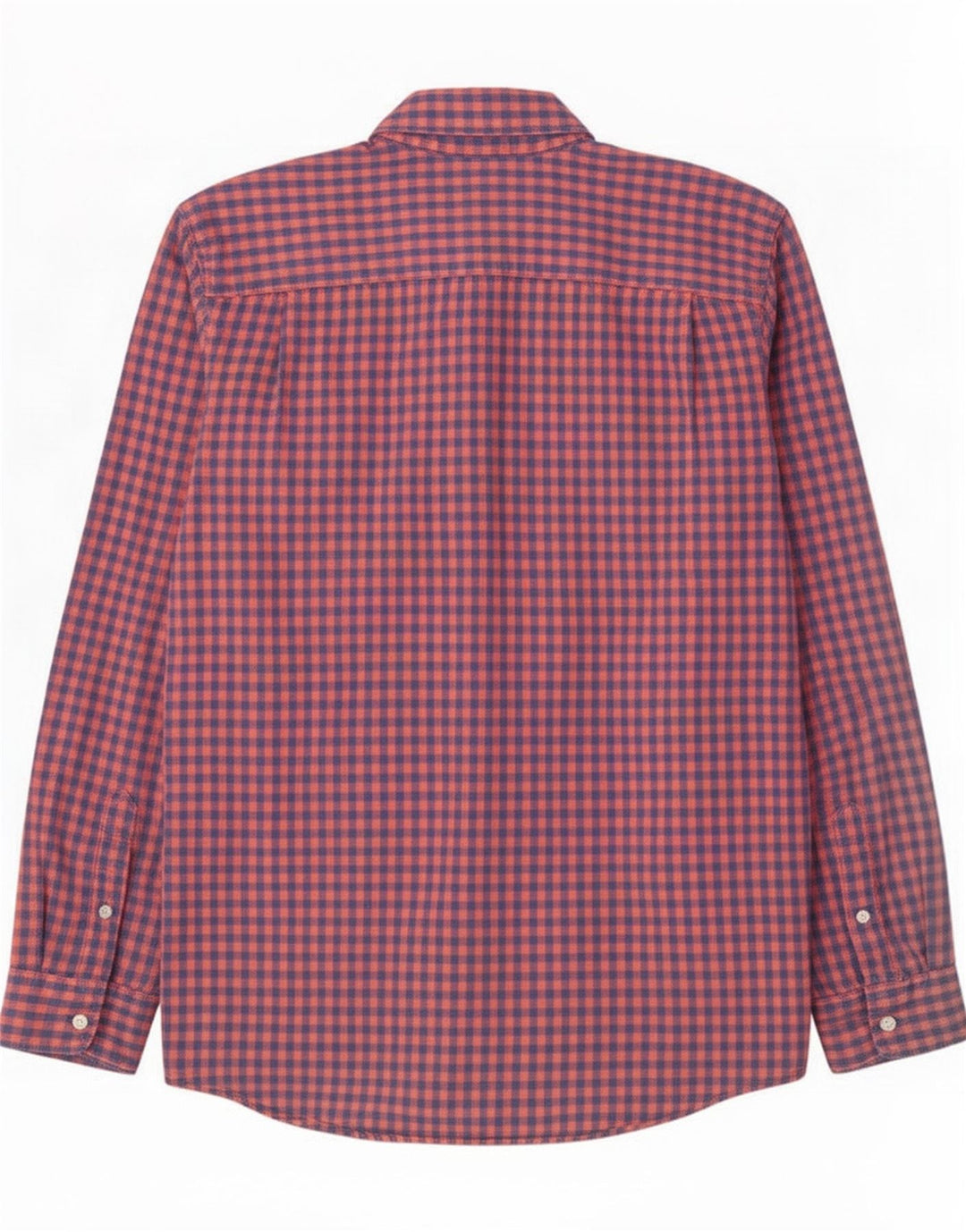 Gap Camisa masculina slim fit grande algodão guingão vermelho