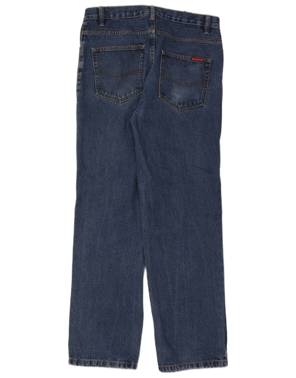 Calça jeans reta masculina Dickies W34 L30 algodão azul