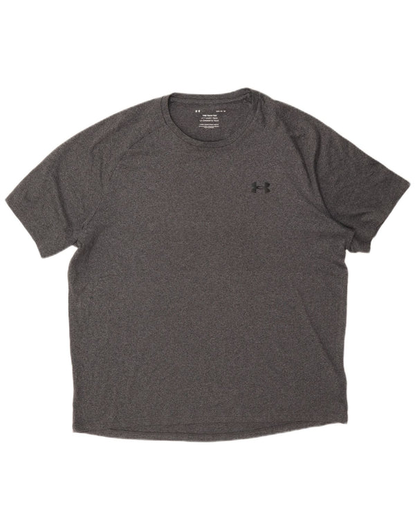 Camiseta masculina Under Armour grande poliéster cinza
