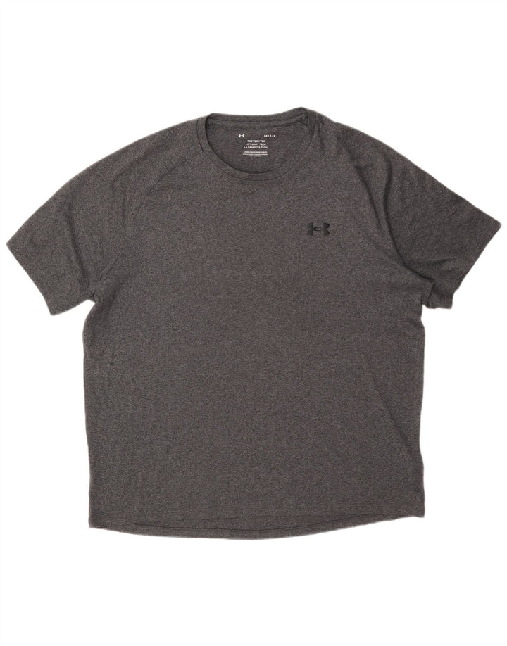 Camiseta masculina Under Armour grande poliéster cinza