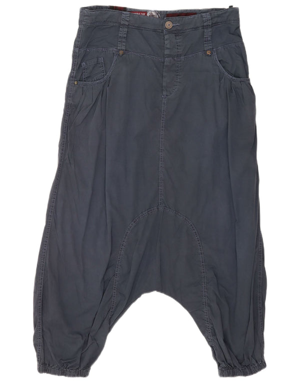 Calça Harém Feminina KHUJO W30 L29 Algodão Azul Marinho
