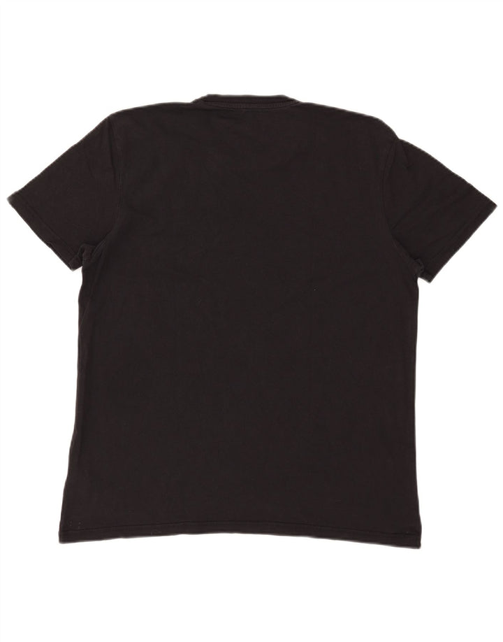 Camiseta masculina Alpha Industries Top médio algodão preto