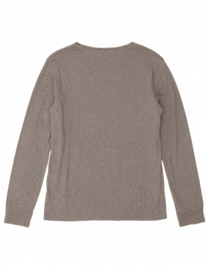 Top gráfico masculino LEVI'S manga comprida algodão cinza médio
