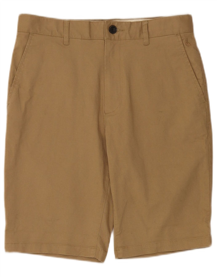 Jack Wills Mens Chino Shorts W30 Algodão Bege Médio