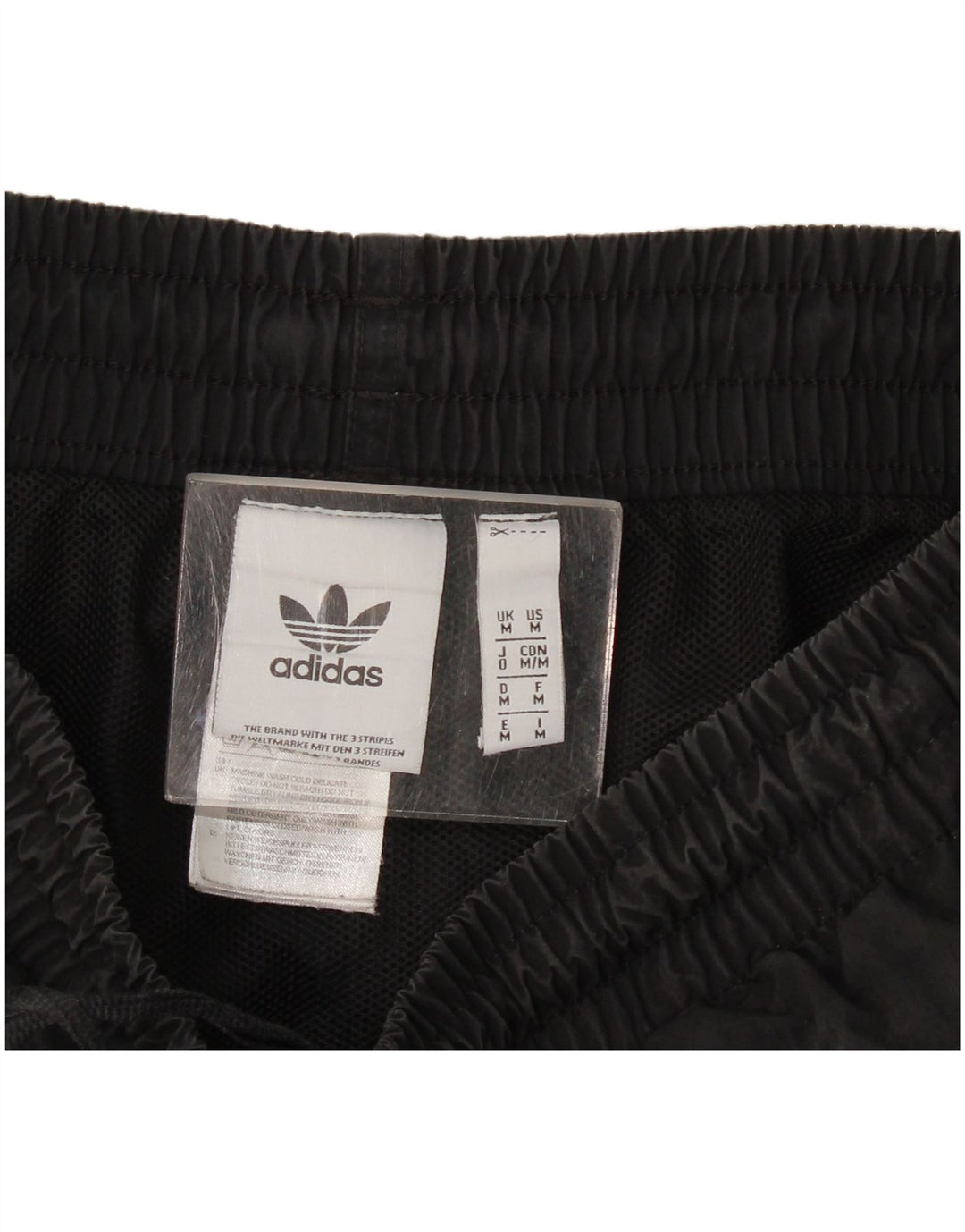 Shorts esportivos masculinos Adidas médio preto poliéster