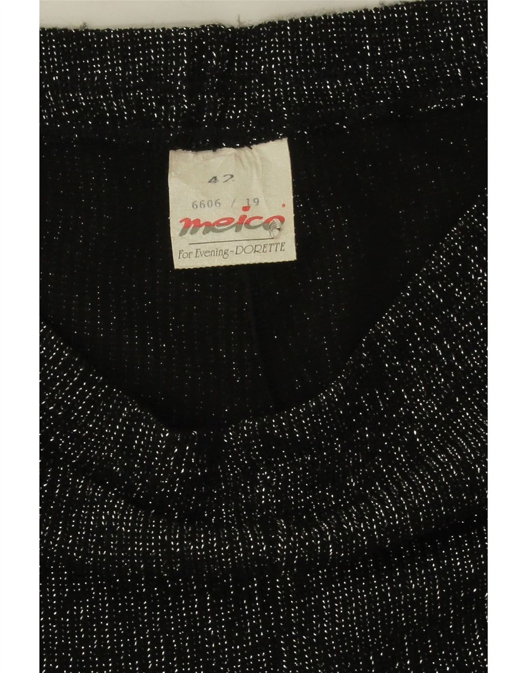 Leggings femininos Meico IT 42 médio preto manchado poliacrílico