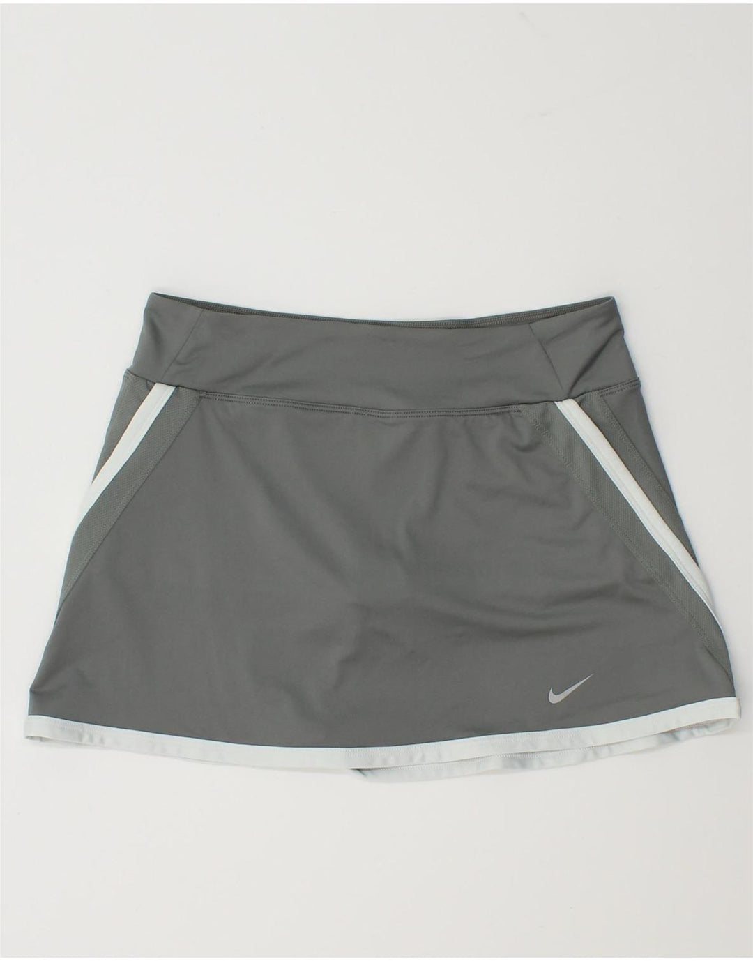 Nike Womens Dri Fit Skort UK 14 Grande Cinza Colourblock Poliéster
