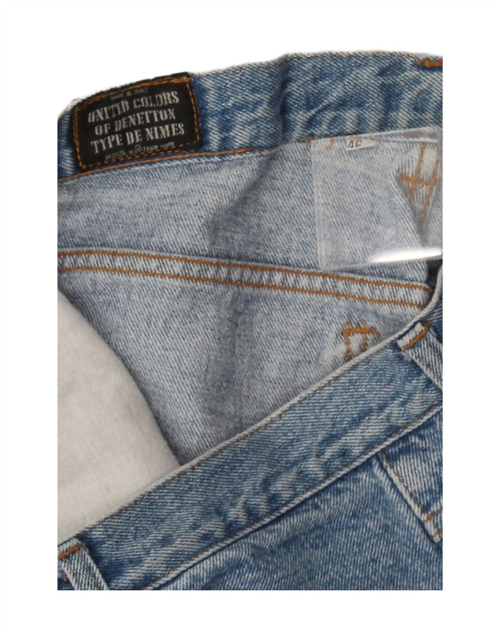 Benetton Masculino Straight Jeans IT 46 W33 L30 Azul Algodão