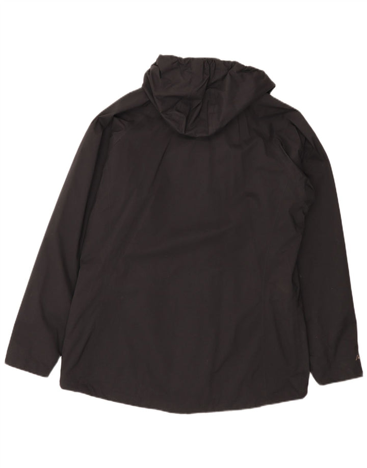 Jaqueta de chuva feminina com capuz Berghaus UK 16 grande poliamida preta
